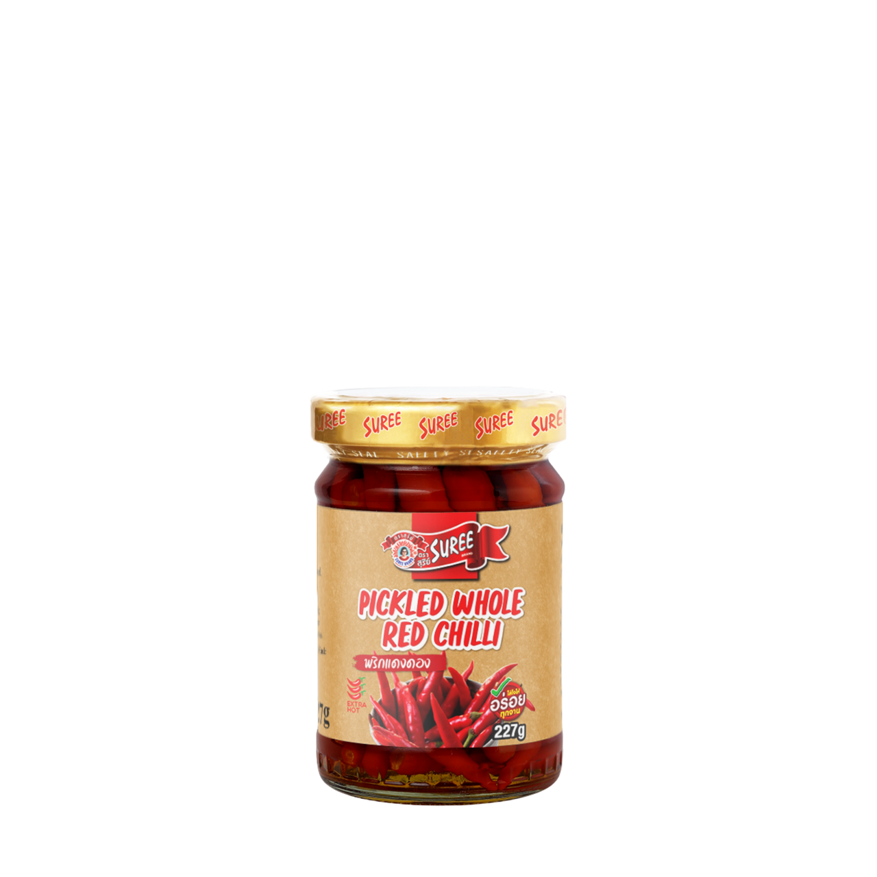 Suree Pickled Whole Red Chilli 227g
