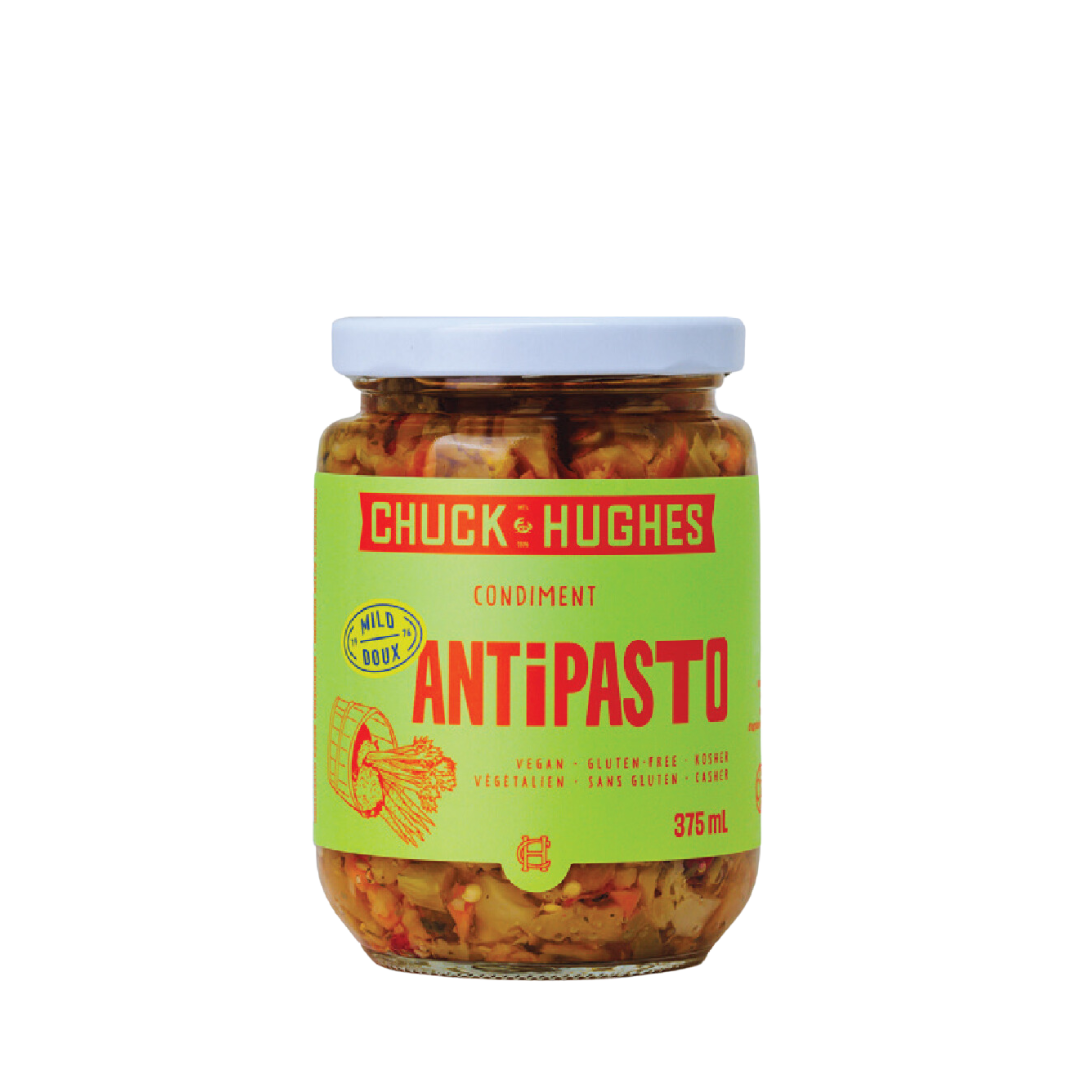 buy chuck hughes mild vegetarian antipasto mix