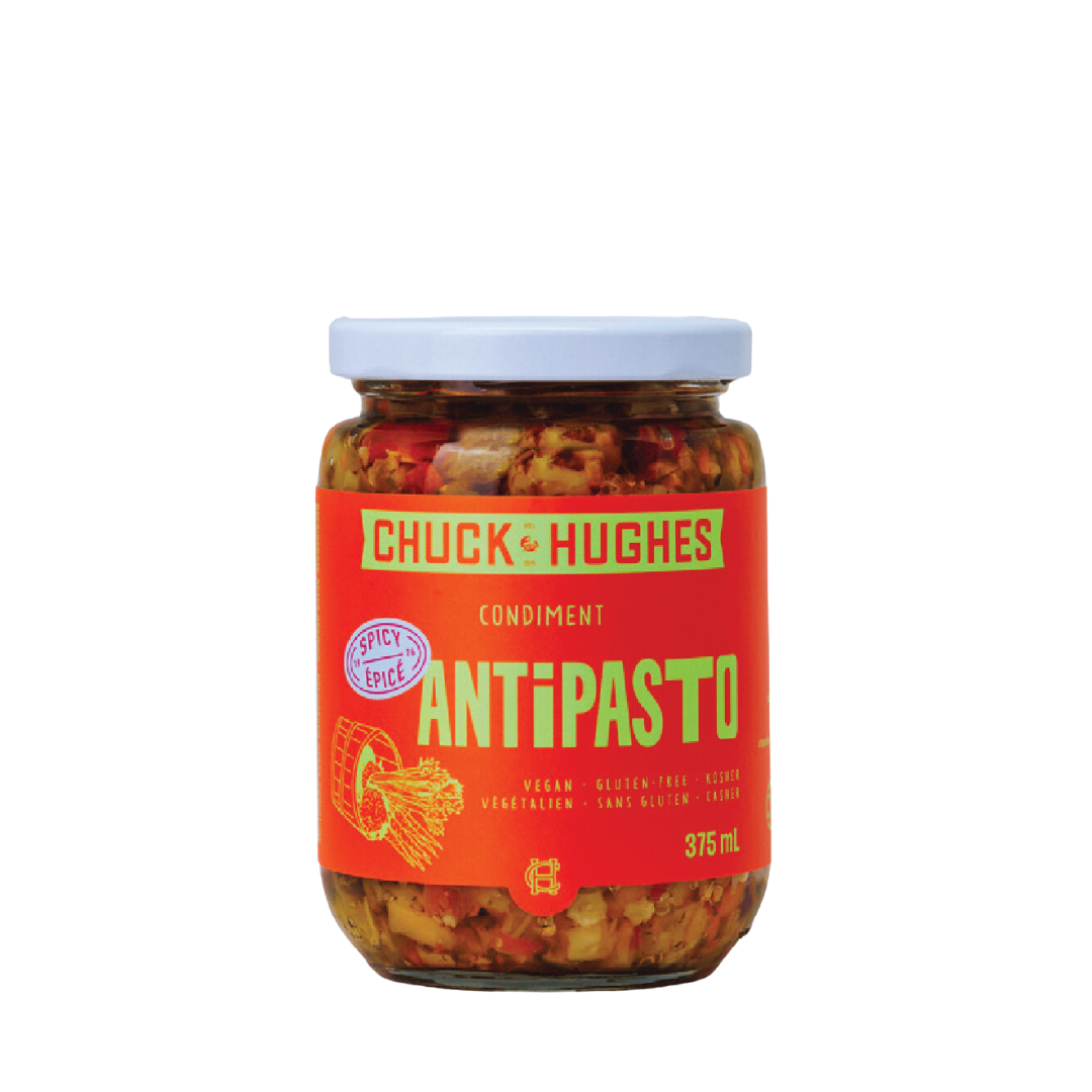 shop chuck hughes spicy vegetarian antipasto mix australia