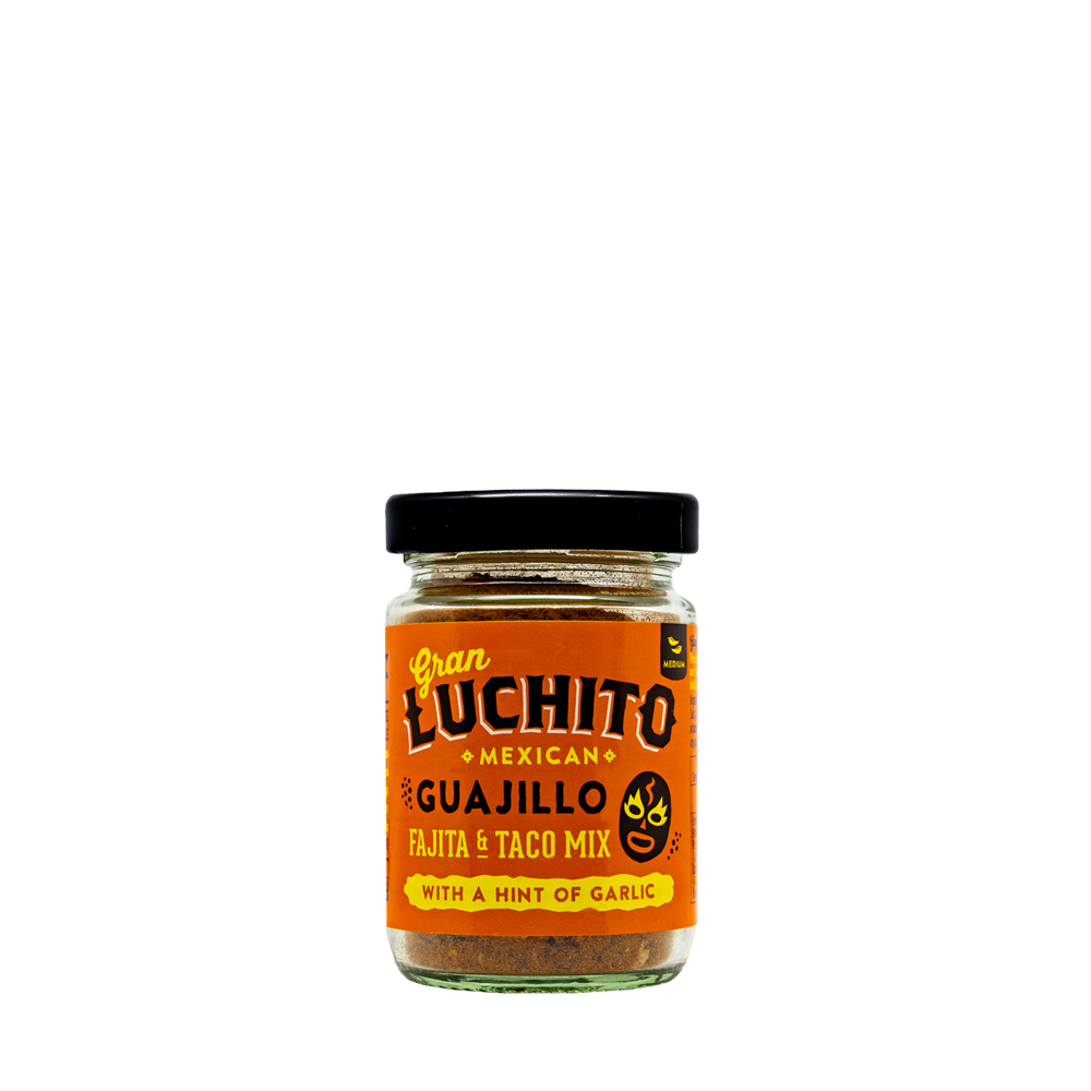 Gran Luchito Mexican Guajillo Fajita & Taco Mix with a hint of garlic.