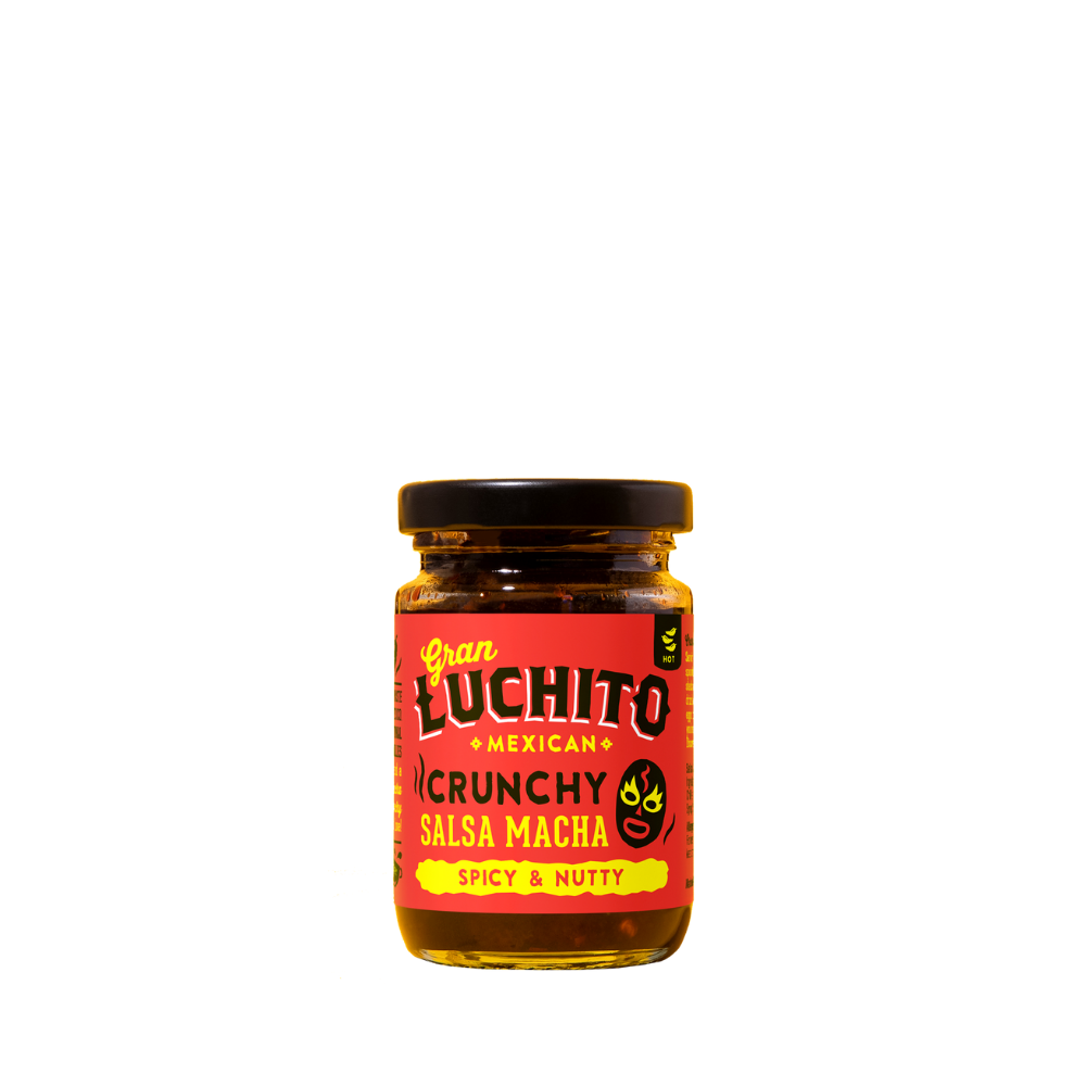 Gran Luchito Mexican Crunchy Salsa Macha, spicy and nutty