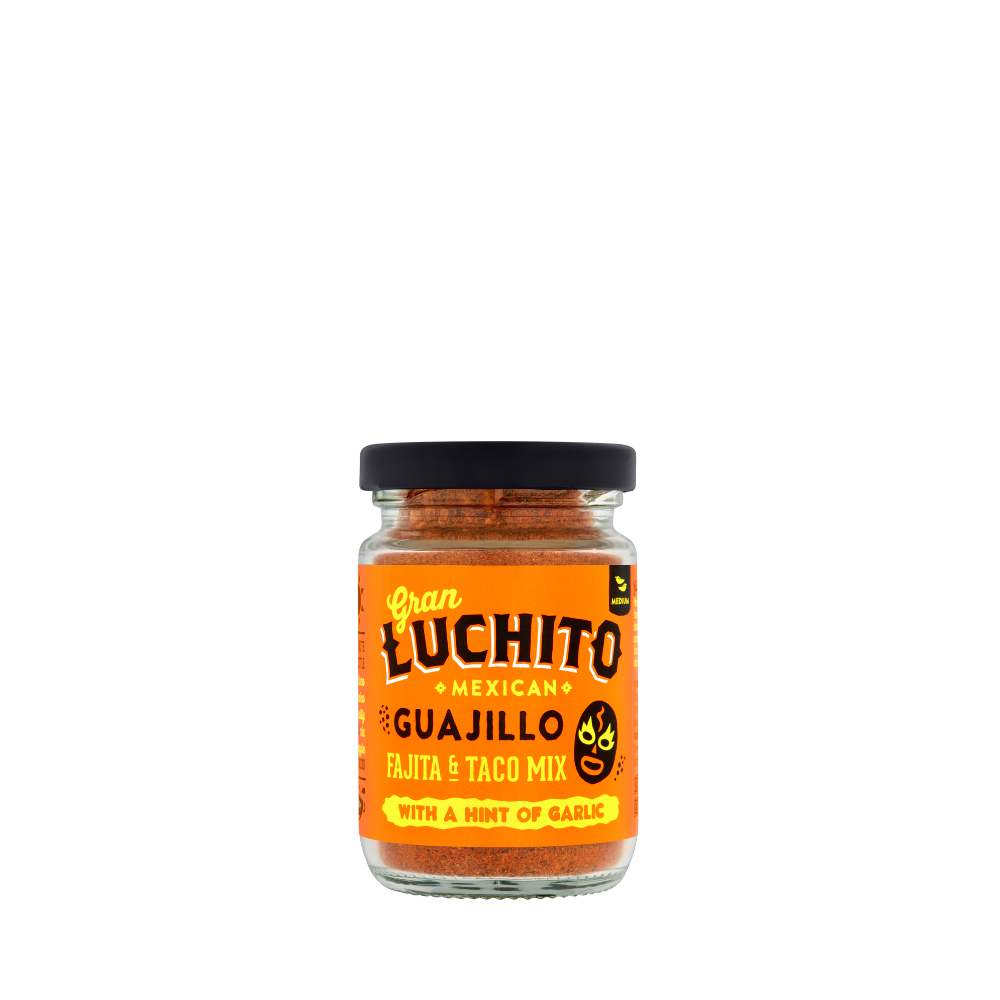 Gran Luchito Mexican Guajillo Fajita & Taco Mix with a hint of garlic.