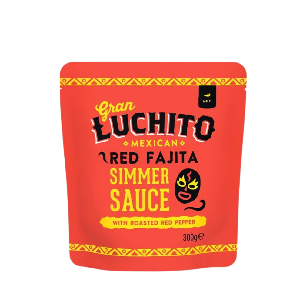 Gran Luchito Mexican Red Fajita Simmer Sauce with roasted red pepper