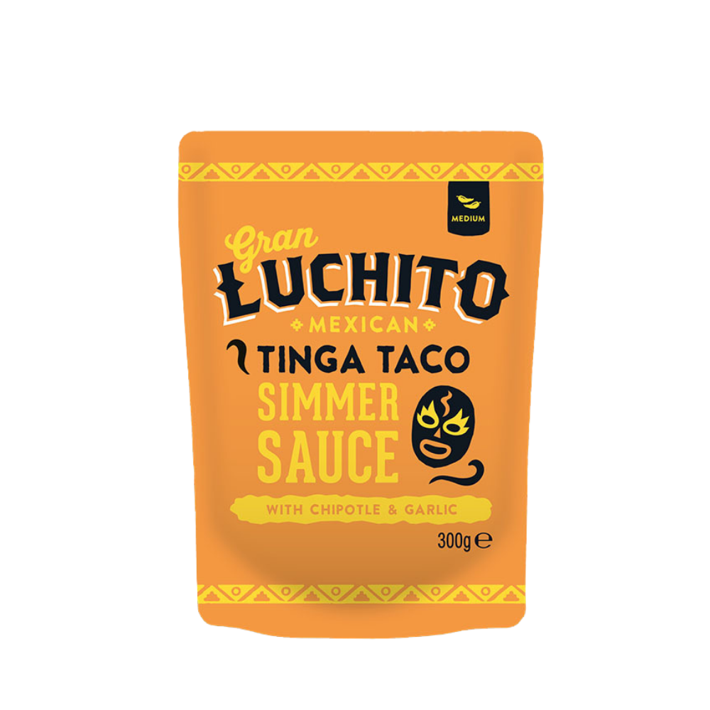 Gran Luchito Mexican Tinga Taco simmer sauce with chipotle and garlic