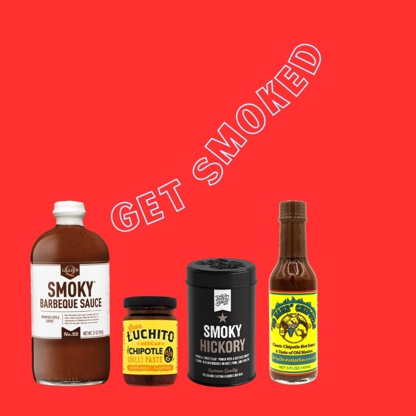 The best smoky bbq sauce, hickory bbq rub and chipotle chilli sauce