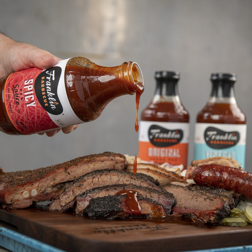 Franklin BBQ Texas Spicy BBQ Sauce low and slow