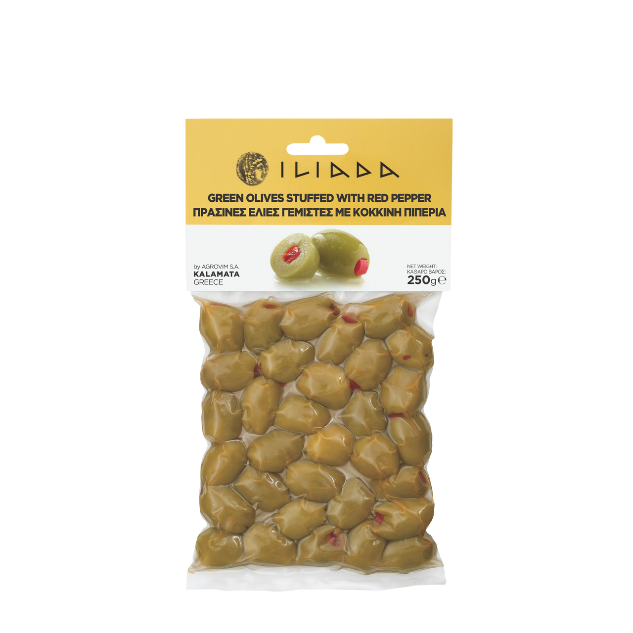 Shop ILIADA greek green olives stuffed with red peppers in Australia