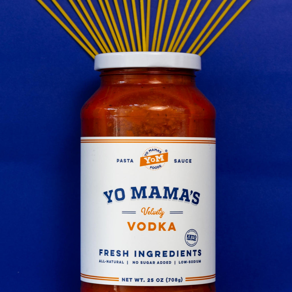 Buy Yo Mama;s rich vodka pasta sauce, gluten free pasta sauce