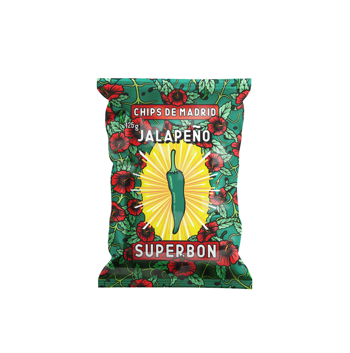 Superbon Crisps Jalapeño 125g