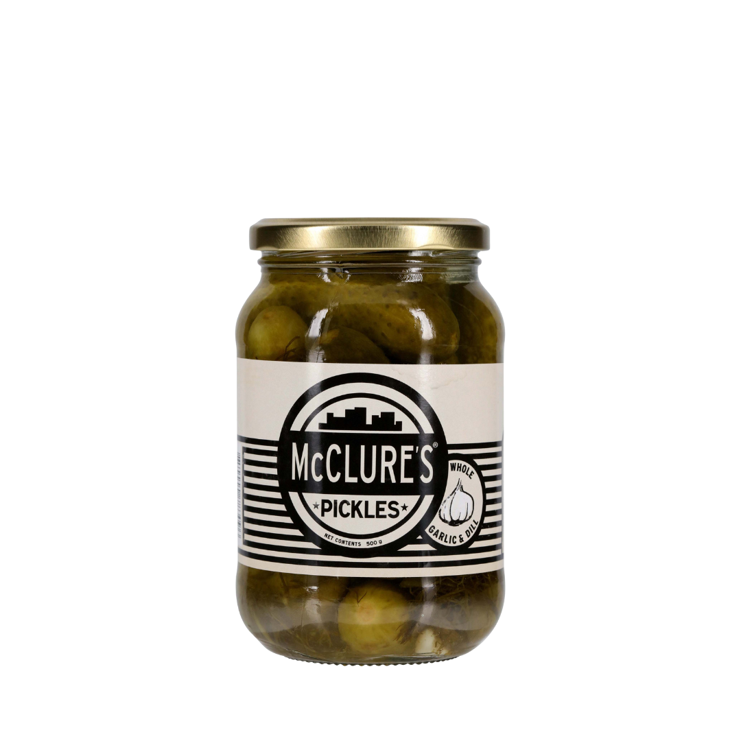 McClure's Pickles | Garlic & Dill Whole Pickles 500g – Product Distribution