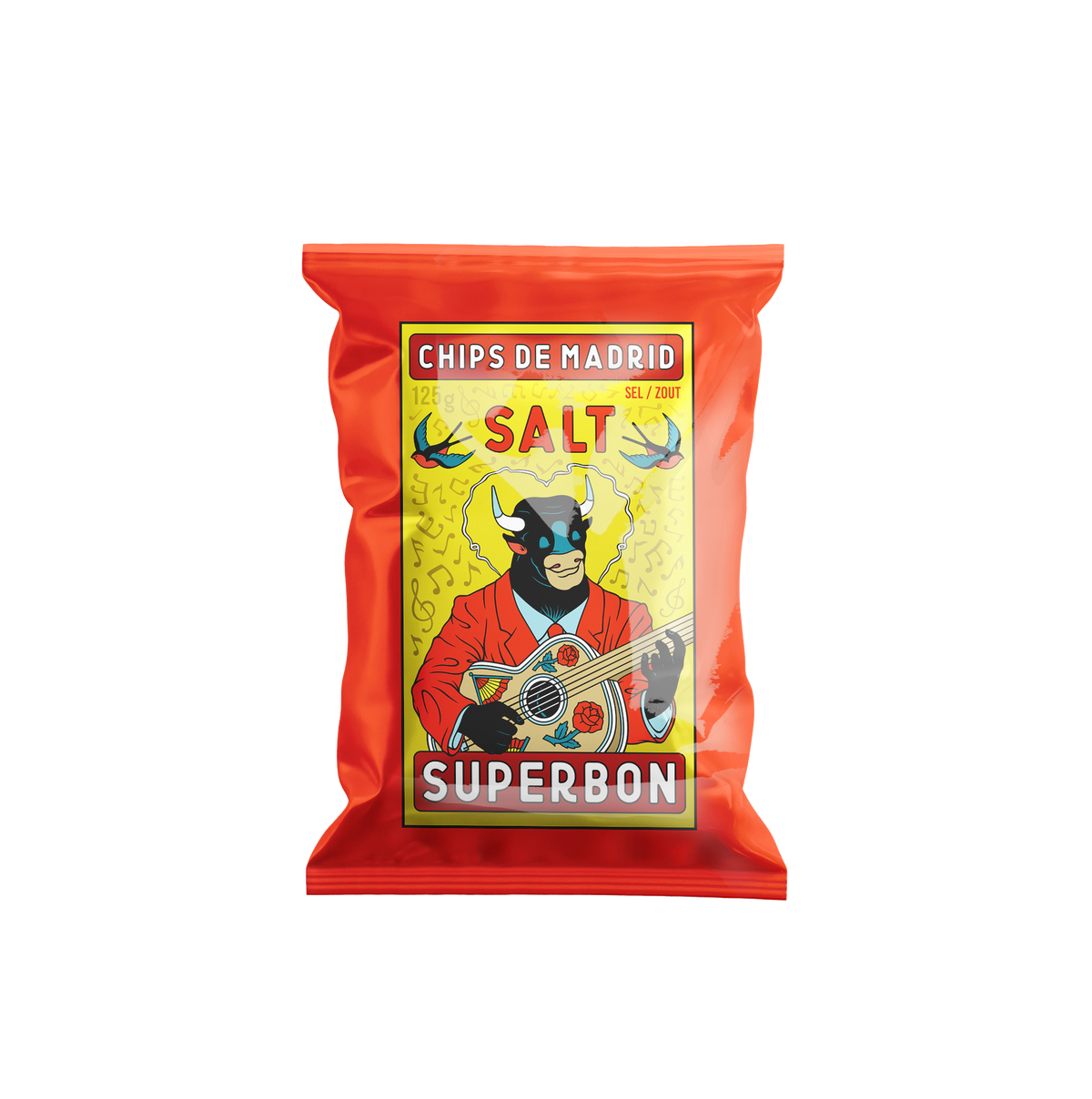 Superbon Crisps Salt 125g