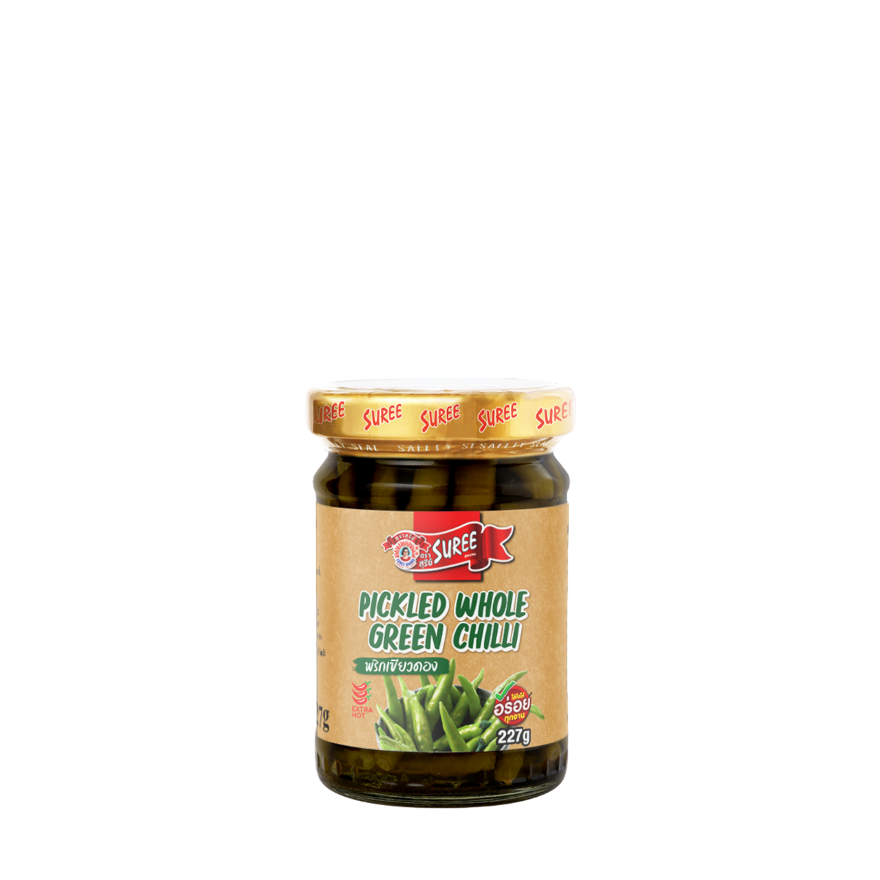 Suree Pickled Whole Green Chilli 227g