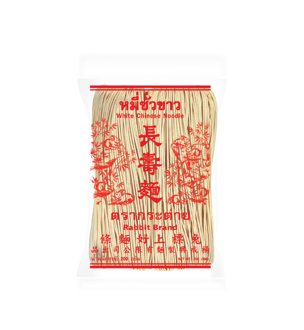 Rabbit Brand White Chinese Noodles 200g