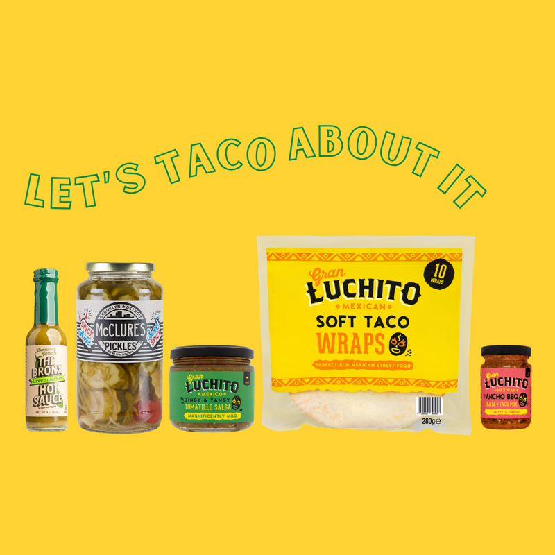 The ultimate Taco Kit for delivious Mexican tacos at home.