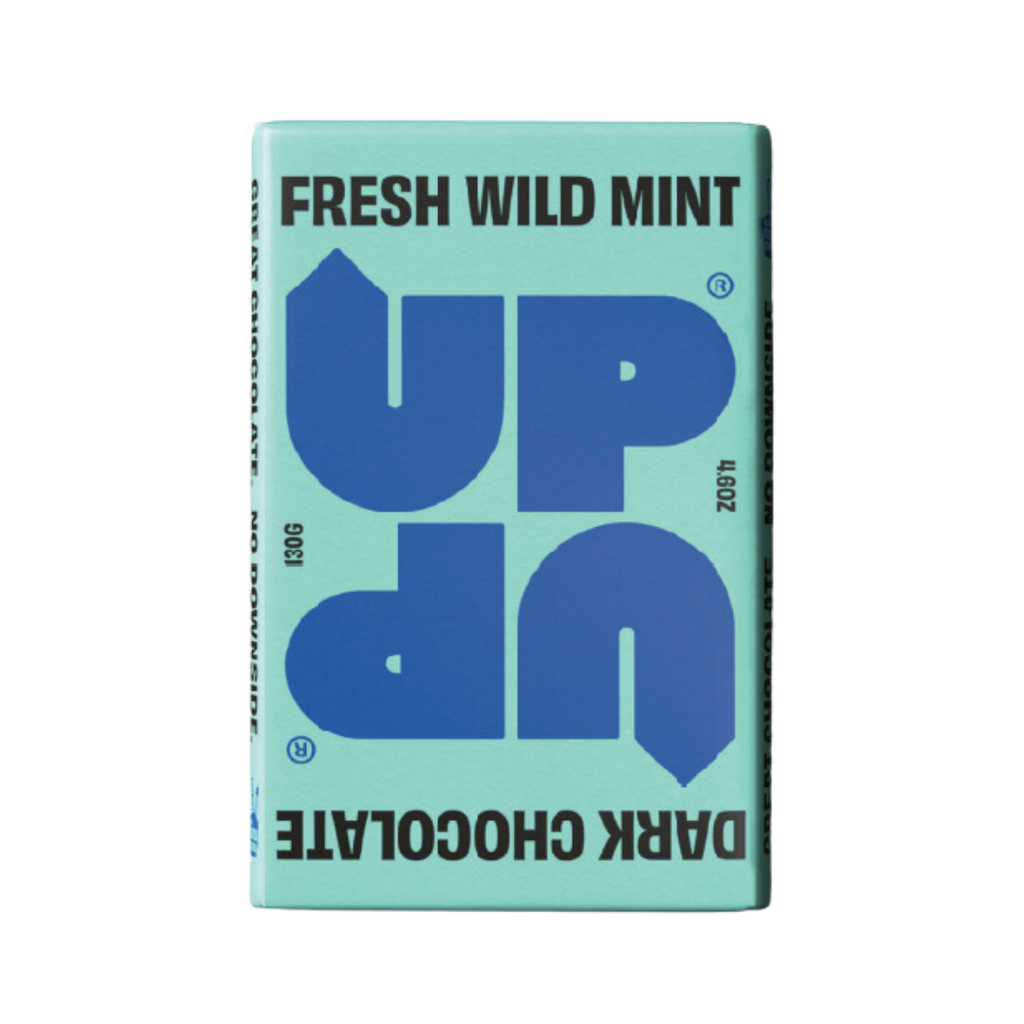 SHOP UP UP CHOCOLATE FRESH WILD MINT DARK CHOCOLATE BAR