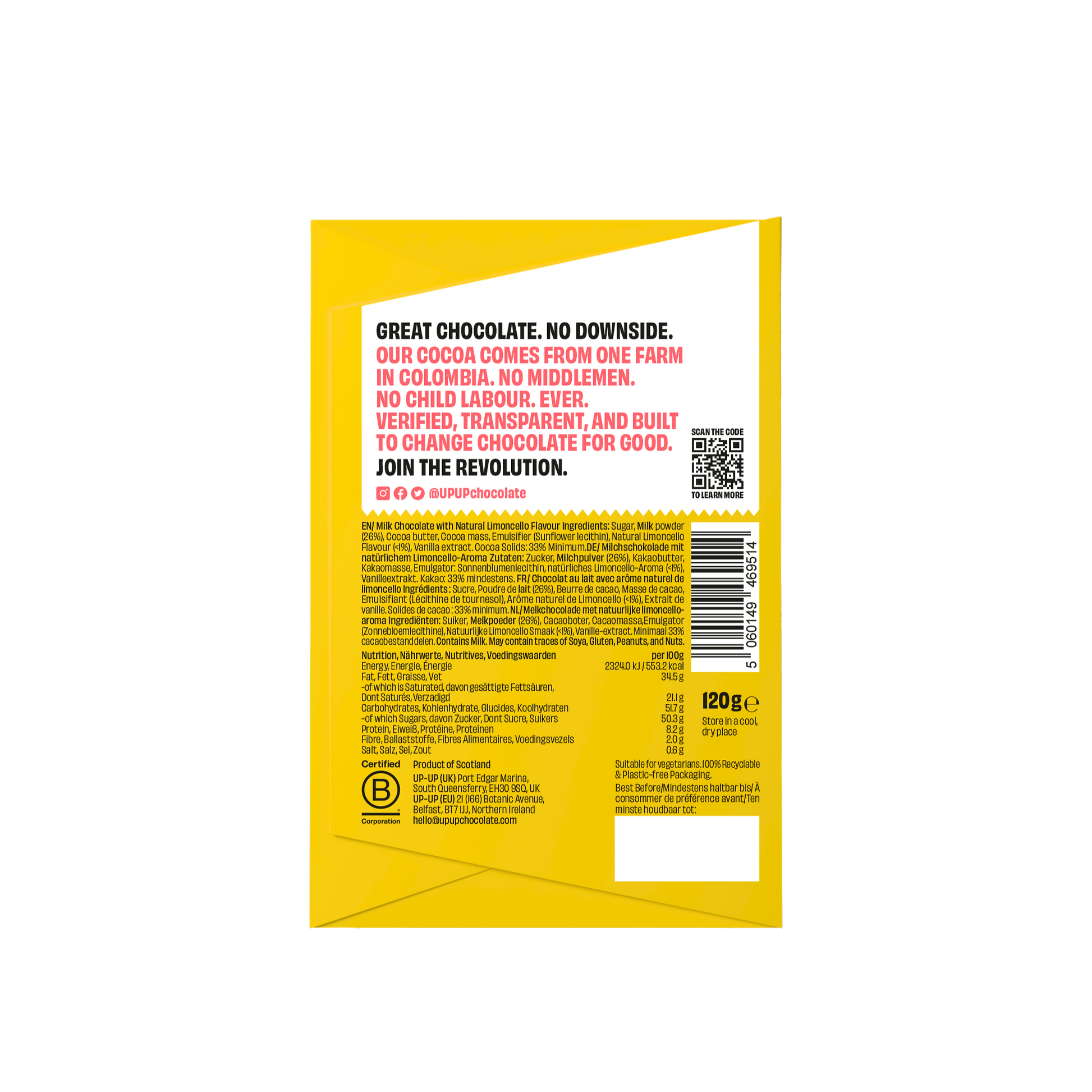 Shop UP UP The Limoncello Chocolate Bar in Australia