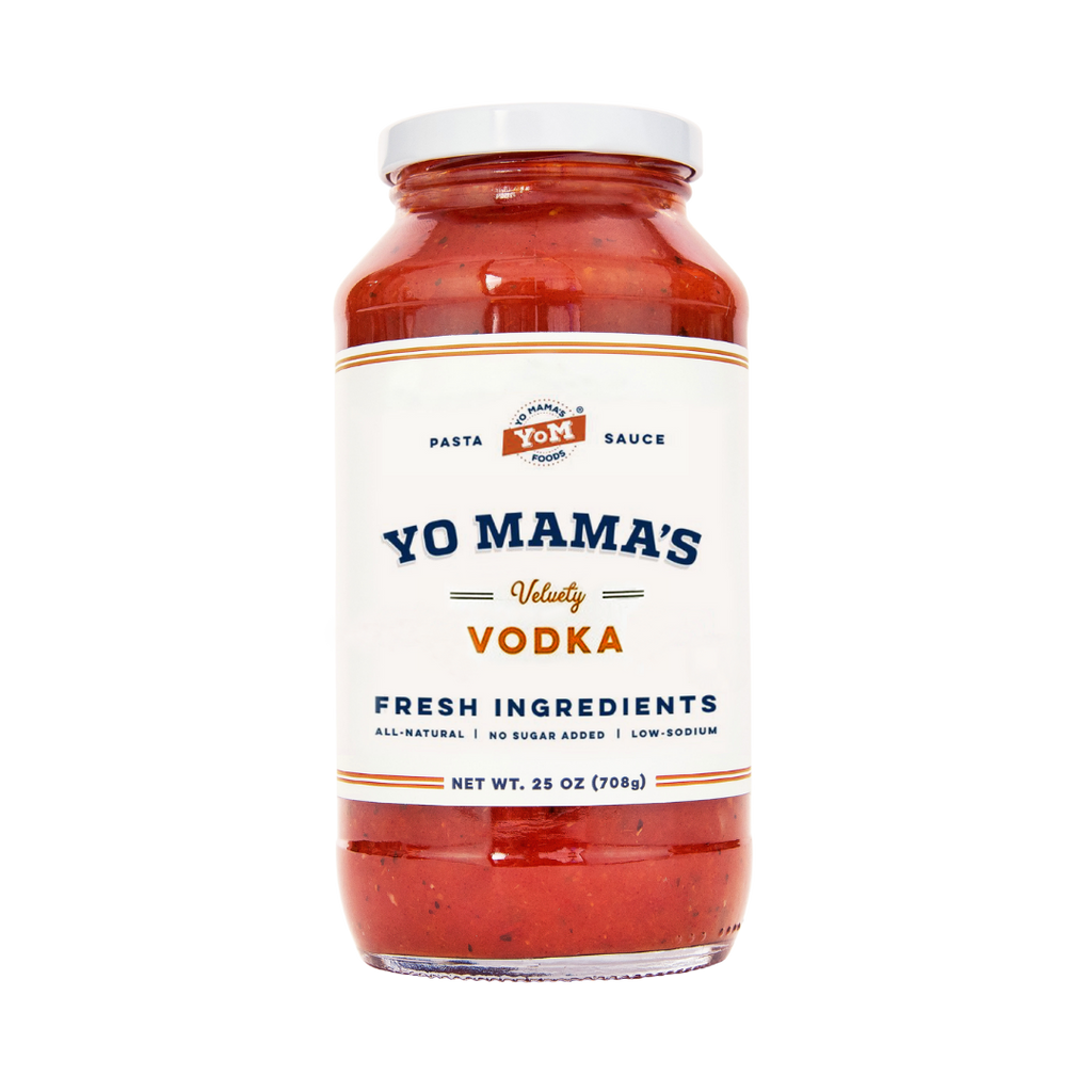 Shop Yo Mama's Velvety Vodka Pasta Sauce,  a rich Vodka pasta sauce