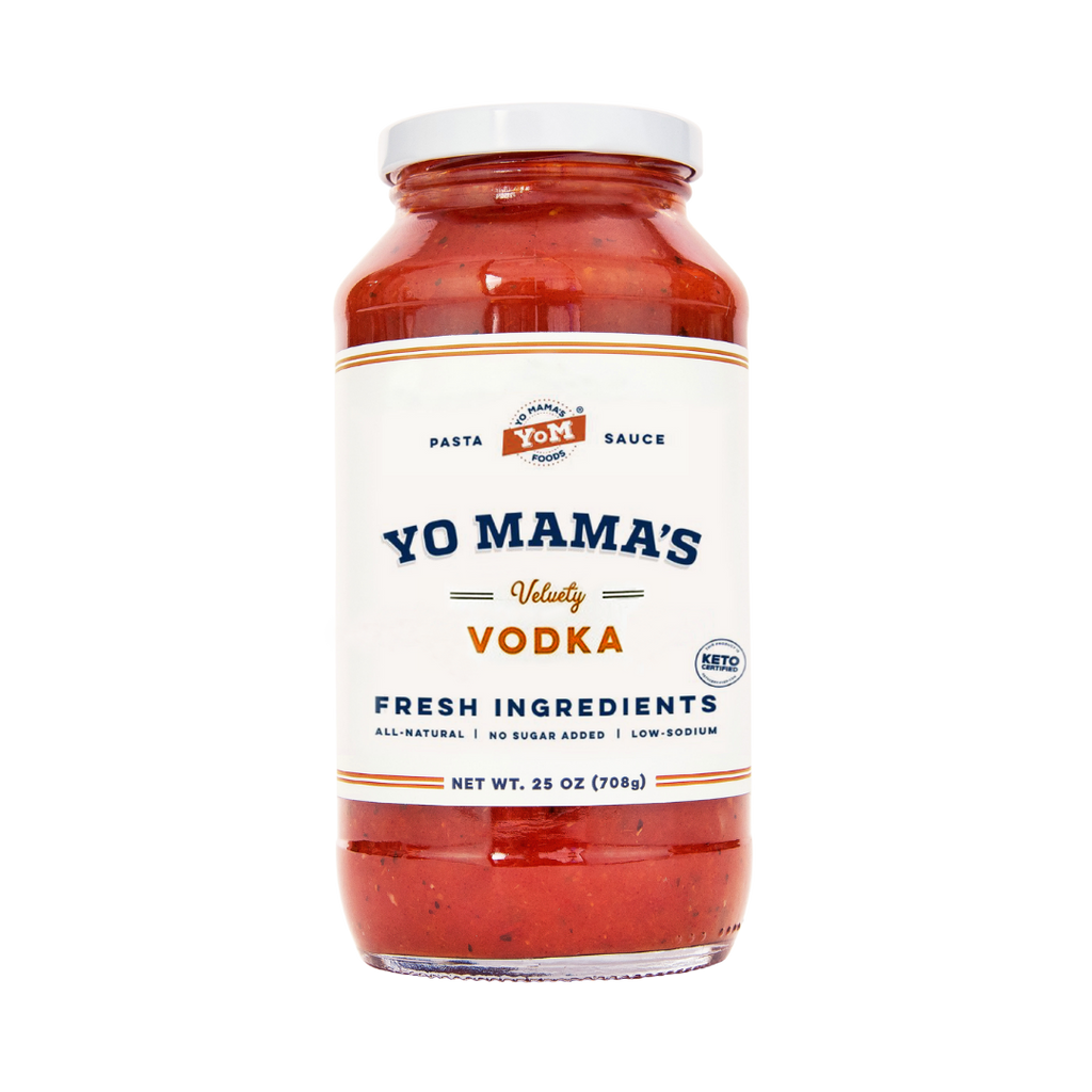 Yo Mama's Velvety Vodka Pasta Sauce,  a rich Vodka pasta sau