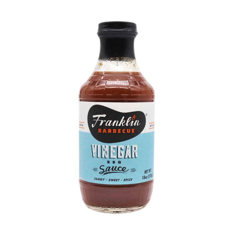 Franklin BBQ vinegar BBQ sauce, tangy sweet and spicy