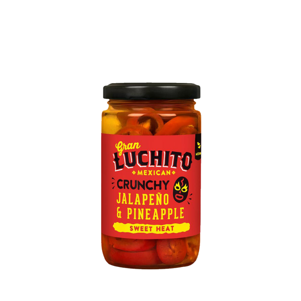 Gran Luchito Mexican Crunchy Jalapeno & Pineapple, sweet Mexican hear